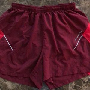 Brooks running shorts size medium